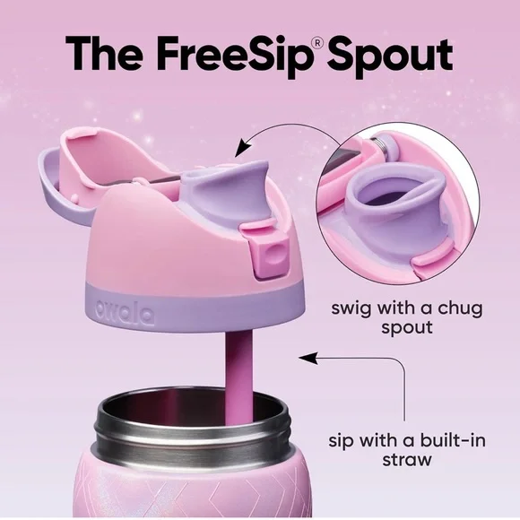 Wicked X Owala Glinda 32oz Free Sip Water Bottle NWT - Picture 5 of 12